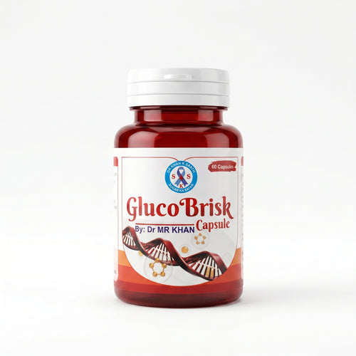 GlucoBrisk Capsule | Advanced Herbal Blood Sugar Support | 60 Capsules | By Dr MR Khan