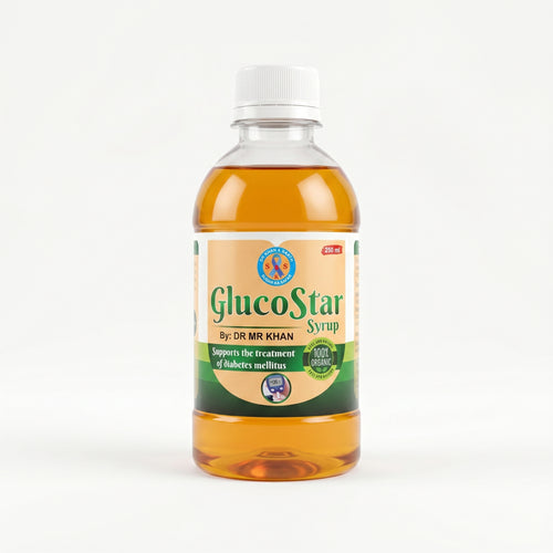 GlucoStar Syrup | Herbal Blood Sugar Support | 250ml | By Dr MR Khan