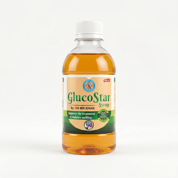 GlucoStar Syrup | Herbal Blood Sugar Support | 250ml | By Dr MR Khan