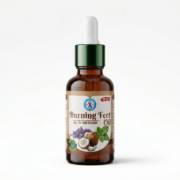 Burning Feet Oil | Herbal Neuropathy & Foot Relief Oil | 30ml | By Dr MR Khan