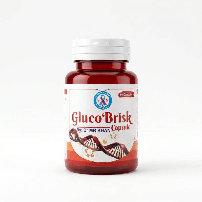 GlucoBrisk Capsule | Advanced Herbal Blood Sugar Support | 60 Capsules | By Dr MR Khan